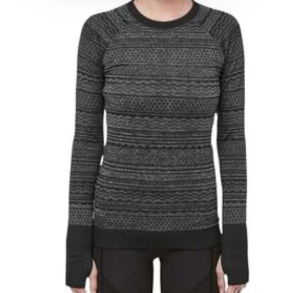 Lululemon 0 XS Rest Less pullover textured active athletic top TLS1 2869 - Picture 1 of 7